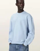 AllSaints уголемен суичър мъжки от памук ODYSSEY син M028NE