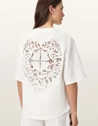 AllSaints уголемена тениска дамска от памук ESME бежова W131JE