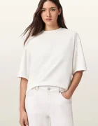AllSaints уголемена тениска дамска от памук ESME бежова W131JE