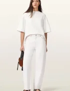 AllSaints уголемена тениска дамска от памук ESME бежова W131JE