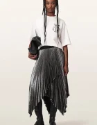 AllSaints уголемена тениска дамска от памук SERAPH AMELIE SS бяла W047JF
