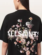 AllSaints уголемена тениска дамска от памук VALEN ETTA TEE черна W053JF