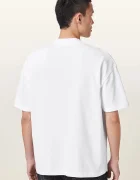 AllSaints уголемена тениска мъжка от памук HAVEN бяла M029JC