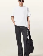 AllSaints уголемена тениска мъжка от памук HAVEN бяла M029JC