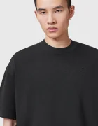 AllSaints уголемена тениска мъжка от памук HAVEN черна M029JC