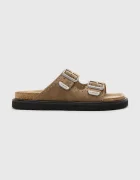 AllSaints Велурени чехли Randal Sandal
