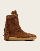 AllSaints Велурени обувки Louise Fringe Ht в кафяво W062FE
