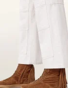 AllSaints Велурени обувки Louise Fringe Ht в кафяво W062FE