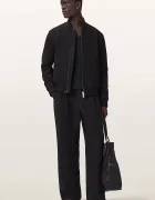 AllSaints яке бомбър мъжко с вълна DECEIT черно M001OF