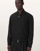 AllSaints яке бомбър мъжко с вълна DECEIT черно M001OF