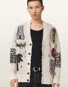 AllSaints жилетка мъжка с добавена вълна FOXX бежова M052KE