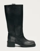 ALOHAS ботуши под коляното дамски от кожа Sajan черни S100550-01