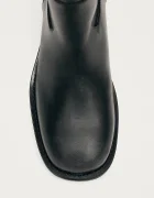 ALOHAS ботуши под коляното дамски от кожа Sajan черни S100550-01