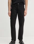 Alpha Industries Памучен панталон Agent Pant в черно с кройка тип карго 158205.03 Agent