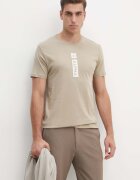 Alpha Industries Памучна тениска в бежово с принт 146509