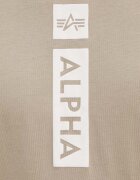 Alpha Industries Памучна тениска в бежово с принт 146509
