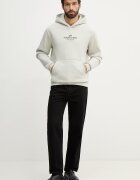 Alpha Industries Суичър Return To Base Hoodie мъжки в бежово с качулка с принт 266338