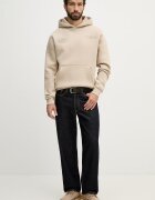 Alpha Industries Суичър World Logo Backprint Hoodie мъжки в бежово с качулка с принт 258337
