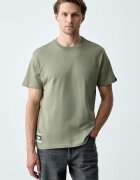 Alpha Industries тениска мъжка от памук Backprint Vintage Panel зелена 268513
