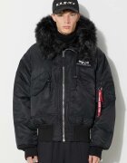 Alpha Industries Яке 45P Hooded Custom 45/P Bomber в черно зимен модел 113145.515 45/P Hooded Custom Bomber