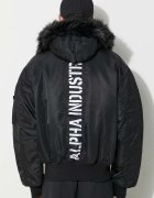 Alpha Industries Яке 45P Hooded Custom 45/P Bomber в черно зимен модел 113145.515 45/P Hooded Custom Bomber