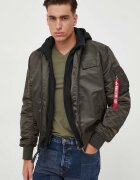 Alpha Industries Яке бомбър MA-1 D-Tec Hood Bomber в зелено зимен модел MA-1 D-Tec Hood Bomber