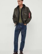 Alpha Industries Яке бомбър MA-1 D-Tec Hood Bomber в зелено зимен модел MA-1 D-Tec Hood Bomber