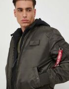 Alpha Industries Яке бомбър MA-1 D-Tec Hood Bomber в зелено зимен модел MA-1 D-Tec Hood Bomber
