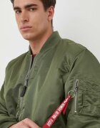 Alpha Industries Яке бомбър с две лица MA-1 в зелено с преходна изолация 100101.01