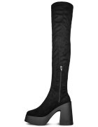 Altercore Ботуши Daphne Faux Suede в черно с платформа