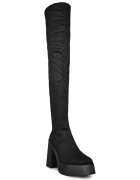 Altercore Ботуши Daphne Faux Suede в черно с платформа