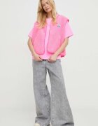 American Vintage Елек VESTE AMPLE дамски в розово преходен модел HOK16BE24