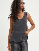 American Vintage Памучен топ DEBARDEUR COL U
