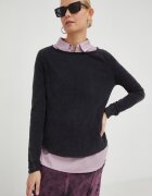 American Vintage Памучна блуза с дълги ръкави T-SHIRT ML COL BATEAU