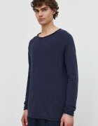 American Vintage Памучна блуза с дълги ръкави T-SHIRT ML COL ROND