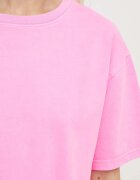 American Vintage Памучна тениска T-SHIRT DROIT MC COL ROND в розово FIZ02AE24