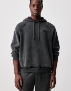 American Vintage суичър с качулка мъжки от памук сив MJIT03B