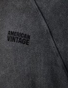 American Vintage суичър с качулка мъжки от памук сив MJIT03B