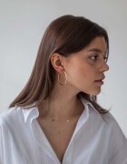 ania kruk Позлатени сребърни обици TRENDY SSIKS0670Z