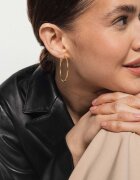 ania kruk Позлатени сребърни обици TRENDY SSIKS0670Z