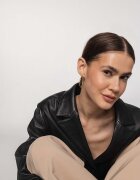 ania kruk Позлатени сребърни обици TRENDY SSIKS0670Z
