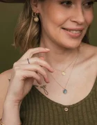 ania kruk Позлатени сребърни обици VINTAGE SMIKS0370Z
