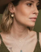 ania kruk Позлатени сребърни обици VINTAGE SMIKS0370Z