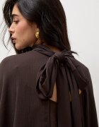 Answear.LAB блуза дамска кафява с изчистена шарка