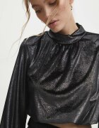 Answear.LAB Блуза в черно с изчистен дизайн