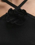 Answear.LAB Блуза в черно с изчистен дизайн
