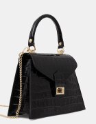 Answear.LAB чанта crossbody дамска от кожа черна