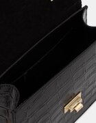 Answear.LAB чанта crossbody дамска от кожа черна