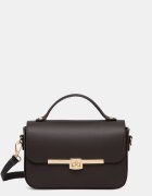 Answear.LAB чанта crossbody дамска от кожа кафява