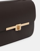 Answear.LAB чанта crossbody дамска от кожа кафява